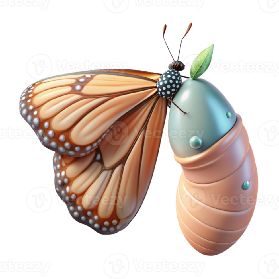 impressive rustic beautiful traditional A delicate butterfly emerging from its chrysalis, soft, diffused lighting, macro photography style detailed exclusive png