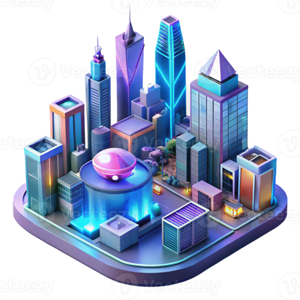 elegant modern extraordinary traditional A futuristic cityscape with flying vehicles, holographic advertisements, towering neon-lit structures, cyberpunk style, vibrant colors, dynamic... png