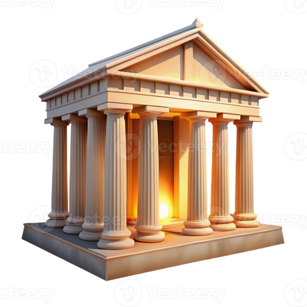beautiful vintage dramatic creative An ancient Greek temple, crumbling marble columns, sun-drenched, warm golden light, Mediterranean landscape visible through the ruins, hyperrealistic details,... png