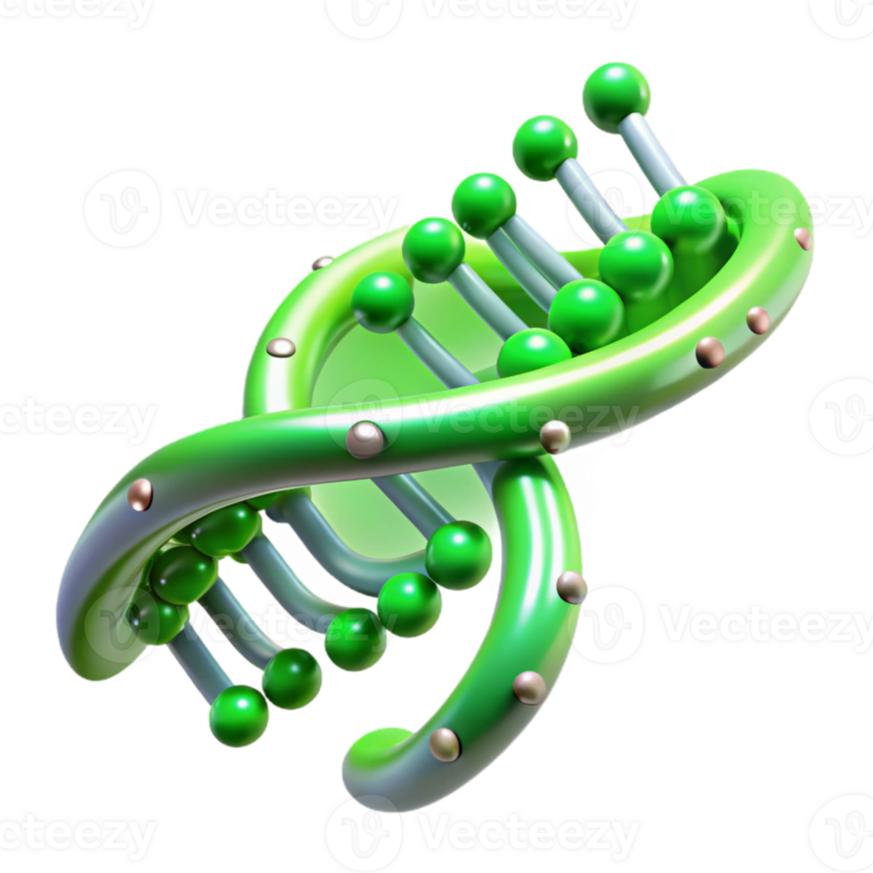 stunning vintage impressive classic A DNA double helix transforming into a stream of binary code, illuminated by a soft, green light, in a biopunk style genuine premium png
