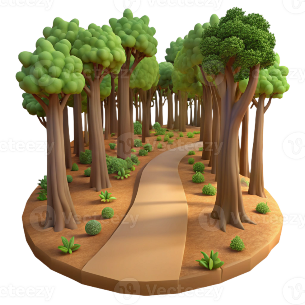 impressive classic dramatic abstract A winding dirt path leading through a dense forest, dappled sunlight filtering through the trees, warm, earthy tones, painterly style high quality high resolution png