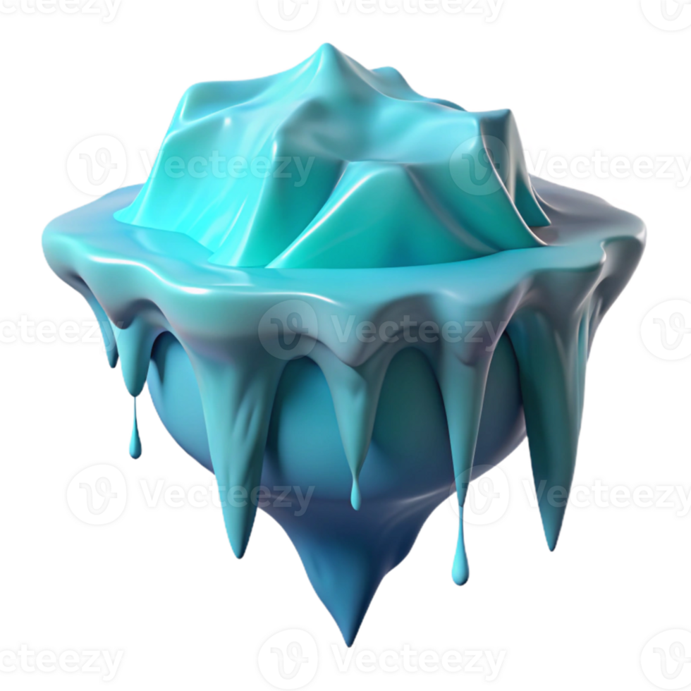 magnificent creative impressive rustic A melting glacier, dripping turquoise water, dramatic lighting, photorealistic style exclusive genuine png