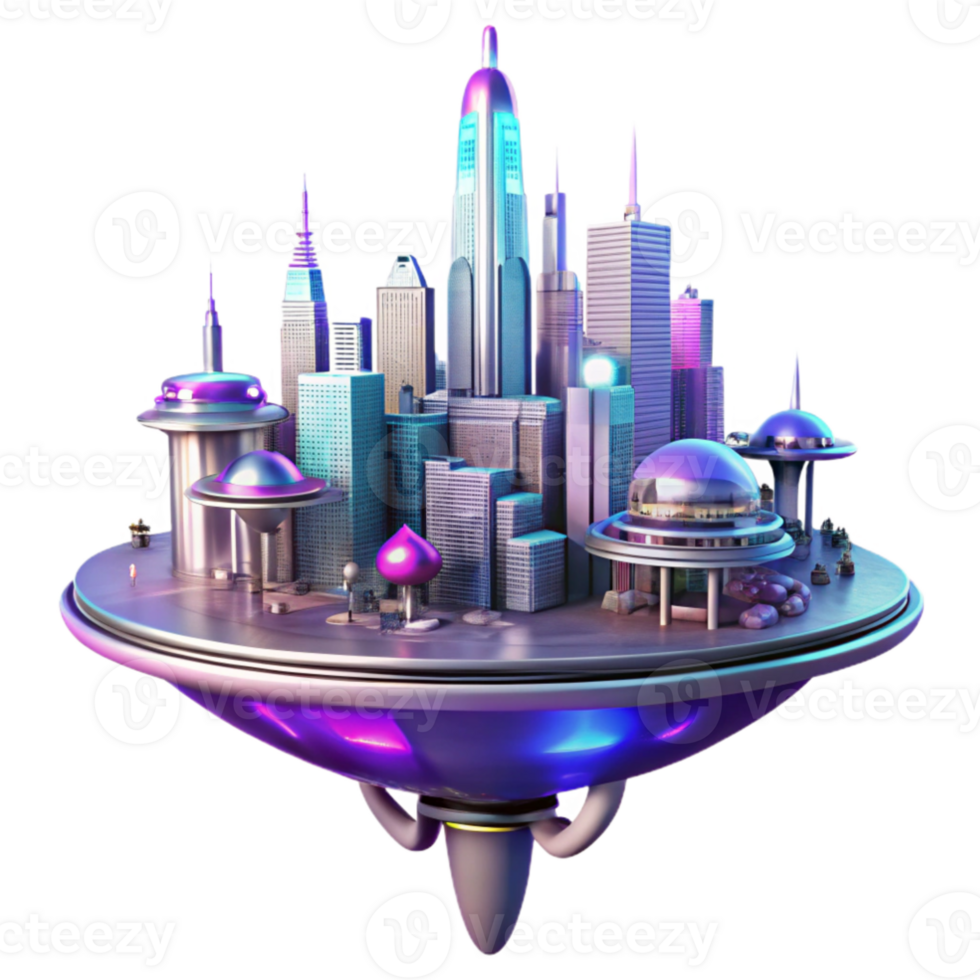 beautiful artistic beautiful classic A futuristic floating city, sleek white and chrome architecture, neon pink and purple highlights, lens flares, cyberpunk style 4K high resolution png
