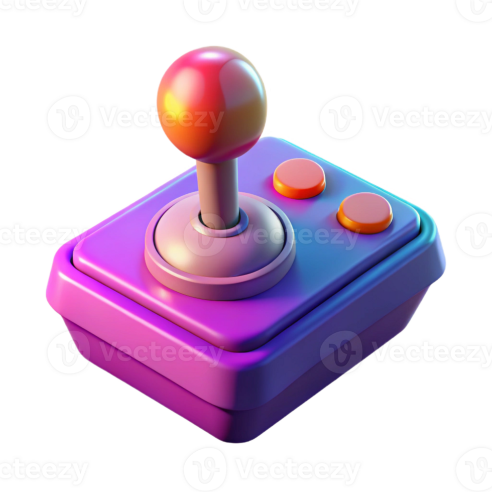 impressive rustic magnificent abstract A low-poly render of a retro gaming console with a glowing joystick, vibrant 8-bit color palette, synthwave style authentic detailed png