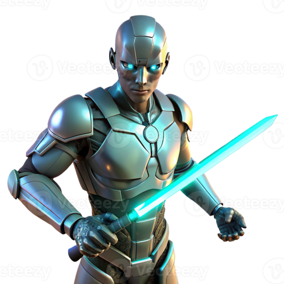elegant vintage beautiful artistic A cyborg with glowing circuitry woven into their skin, wielding a plasma sword, dramatic chiaroscuro lighting, cyberpunk style detailed high quality png