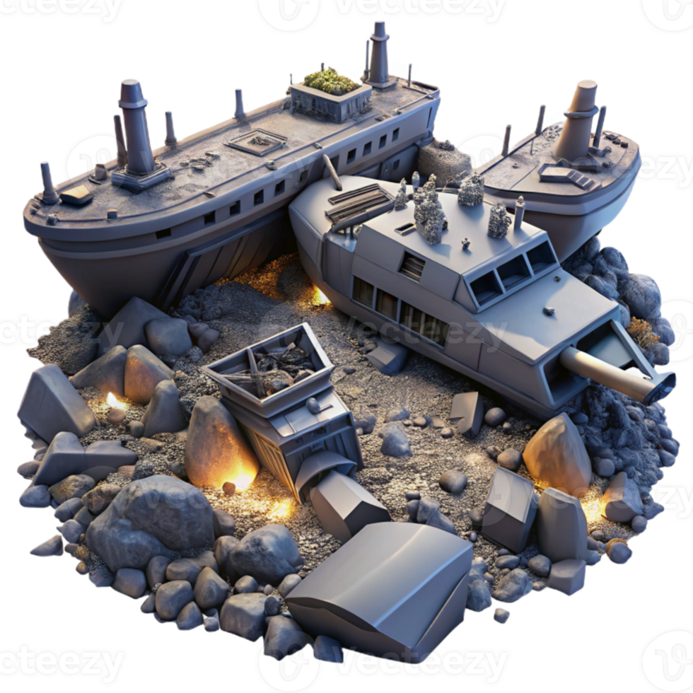 beautiful rustic wonderful classic A spaceship graveyard filled with derelict ships and debris, dim, atmospheric lighting, dystopian style exclusive detailed png