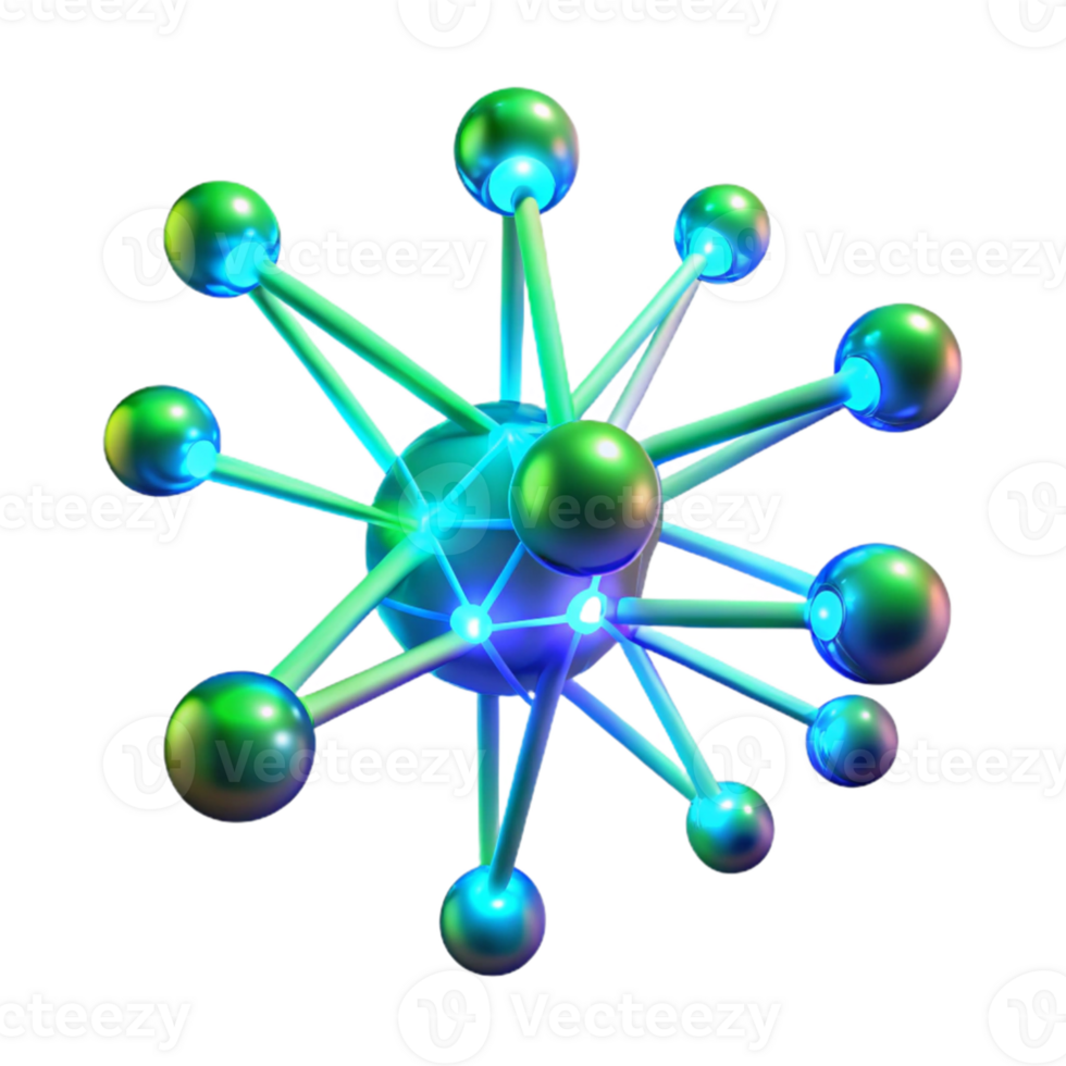 serene rustic beautiful abstract A network of interconnected, glowing filaments, pulsating with a rhythmic, blue-green light, in a bio-art style high quality original png