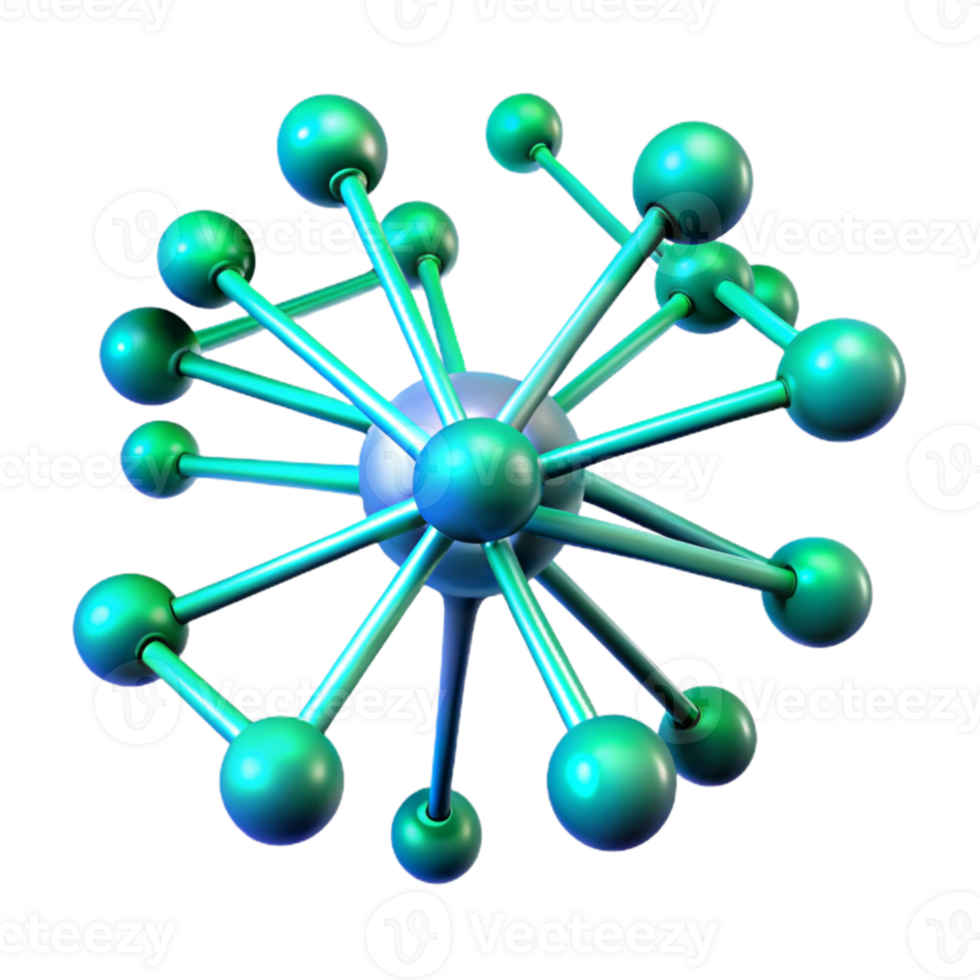 wonderful vintage extraordinary artistic A network of interconnected, glowing filaments, pulsating with a rhythmic, blue-green light, in a bio-art style professional genuine png
