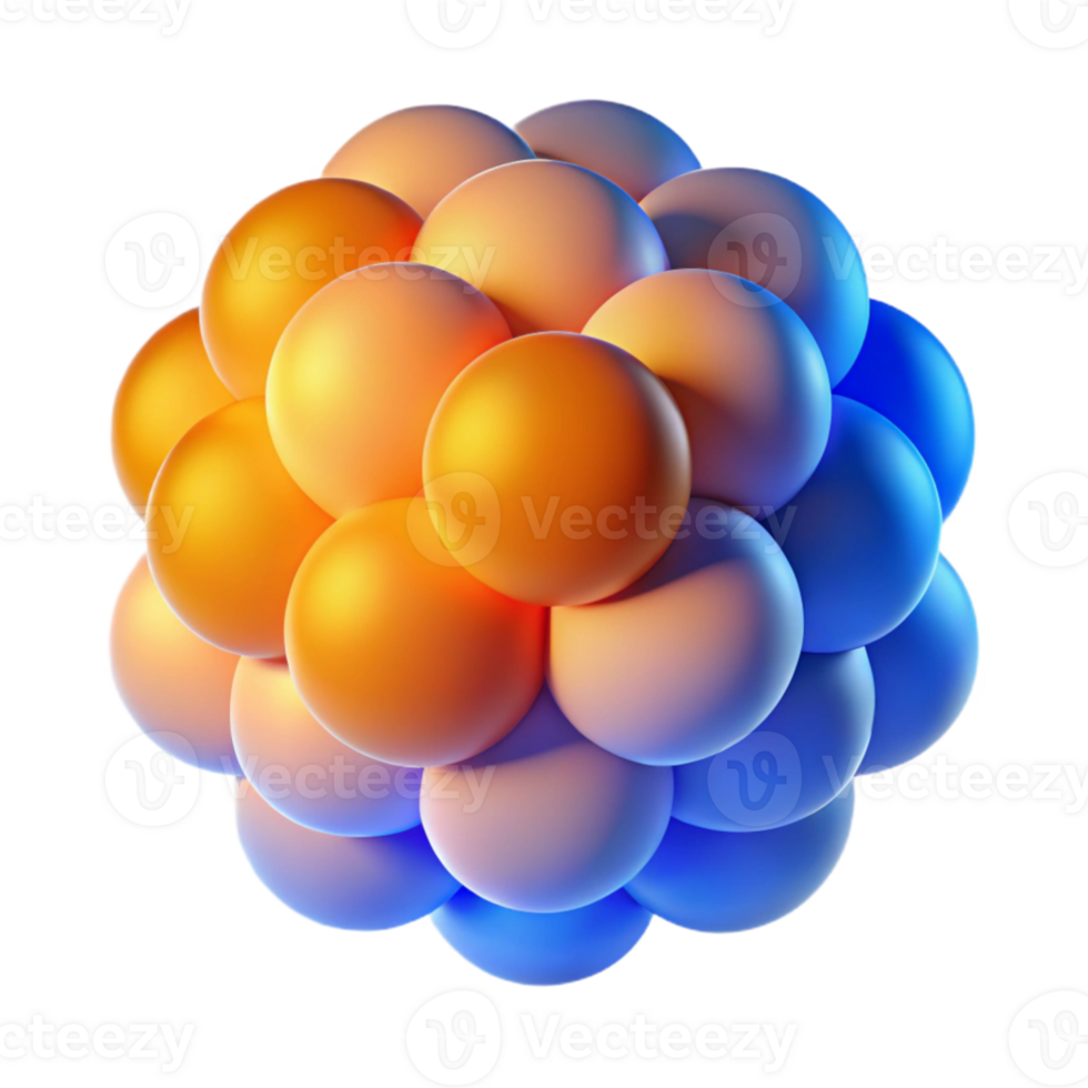 vibrant artistic dramatic artistic A field of translucent, overlapping circles, gradually shifting in hue from warm orange to cool blue, illuminated by a soft, diffused light exclusive authentic png