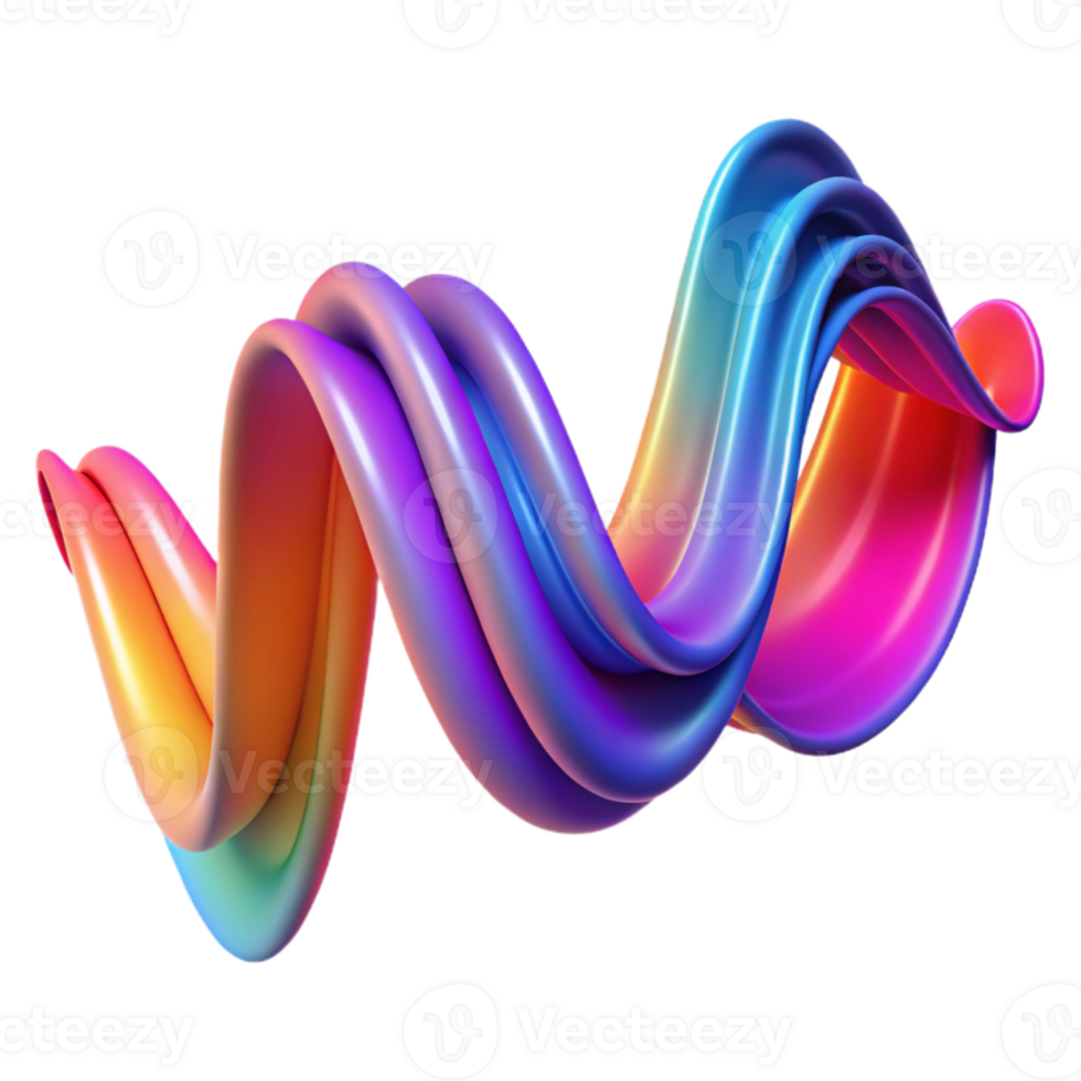 impressive artistic impressive creative An abstract representation of sound waves, visualized as vibrant ribbons of color flowing and undulating, illuminated by a dynamic, shifting light source... png
