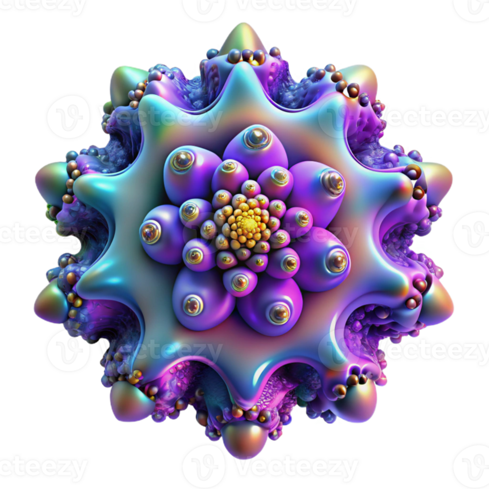 wonderful abstract magnificent creative An infinite zoom into a Mandelbrot set, revealing ever-increasing complexity and detail, illuminated by a shifting, multicolored light source premium high... png