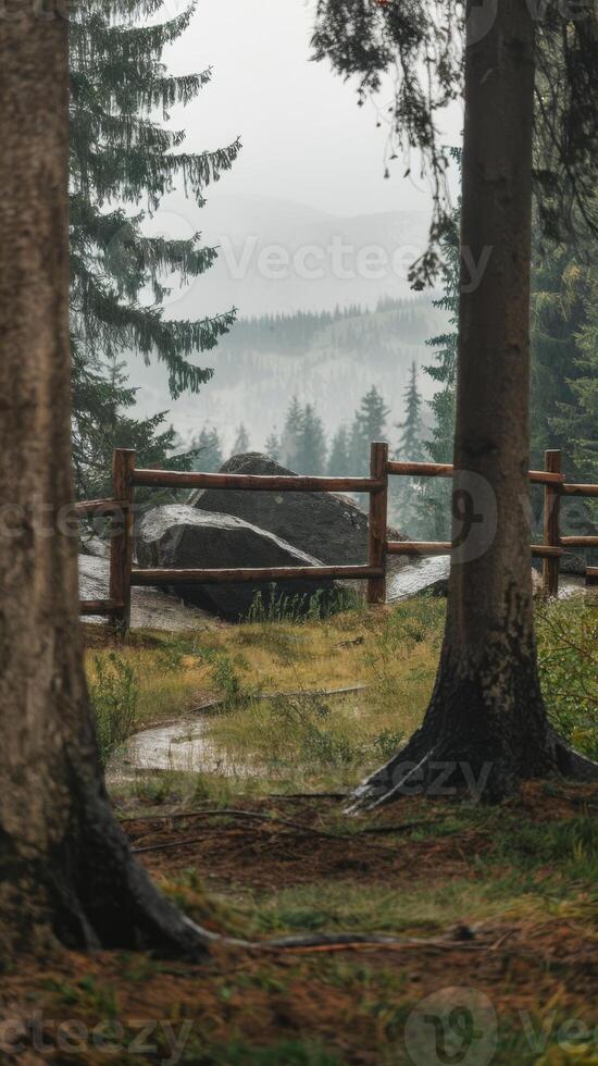 A wooden fence photo