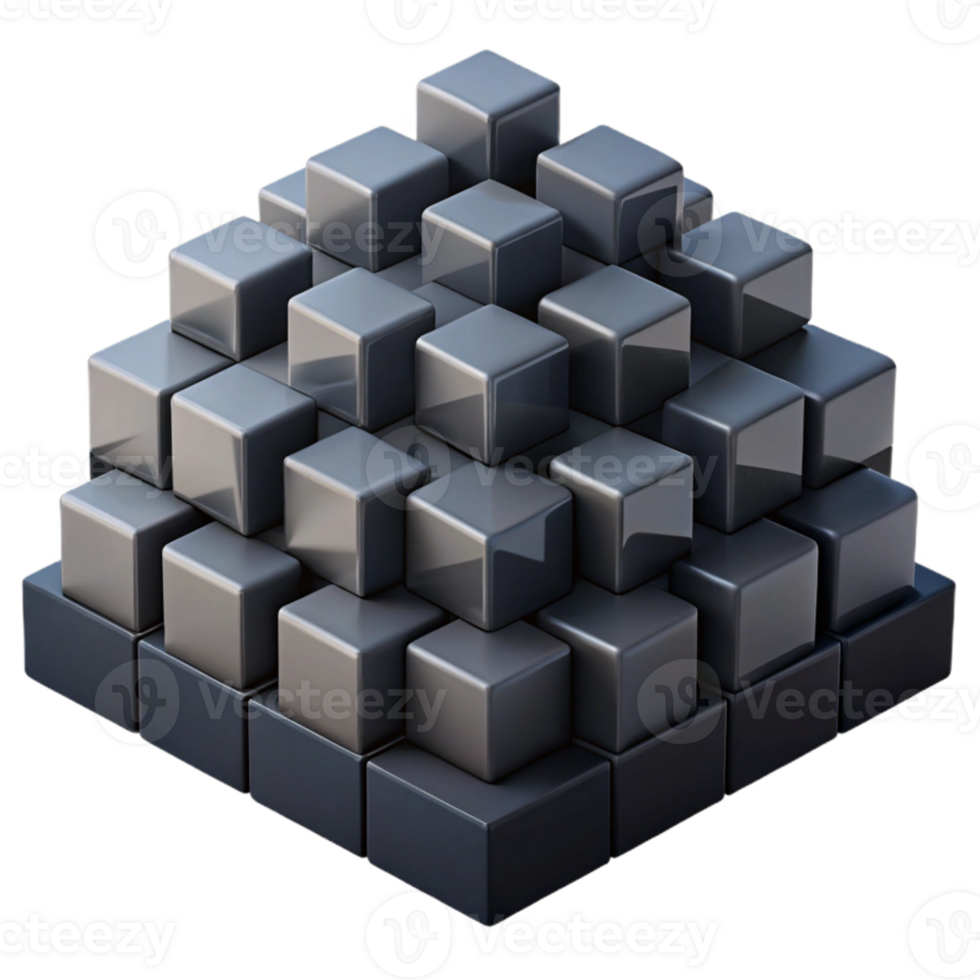 magnificent abstract elegant minimalist A field of densely packed, geometric shapes in shades of deep black and charcoal gray, with a subtle, gradient lighting, in a brutalist, architectural style... png