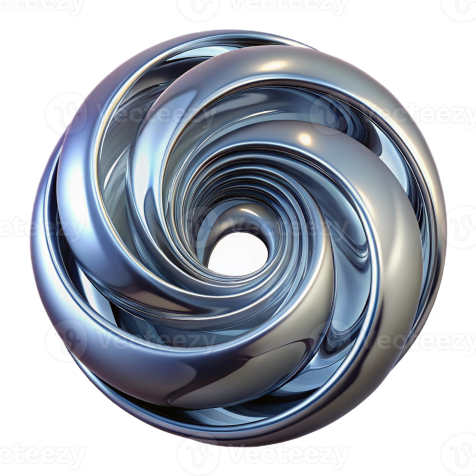 vibrant abstract dramatic classic A dynamic, swirling vortex of liquid chrome, illuminated by a sharp, reflective lighting setup, in a futuristic, sci-fi style 4K premium png