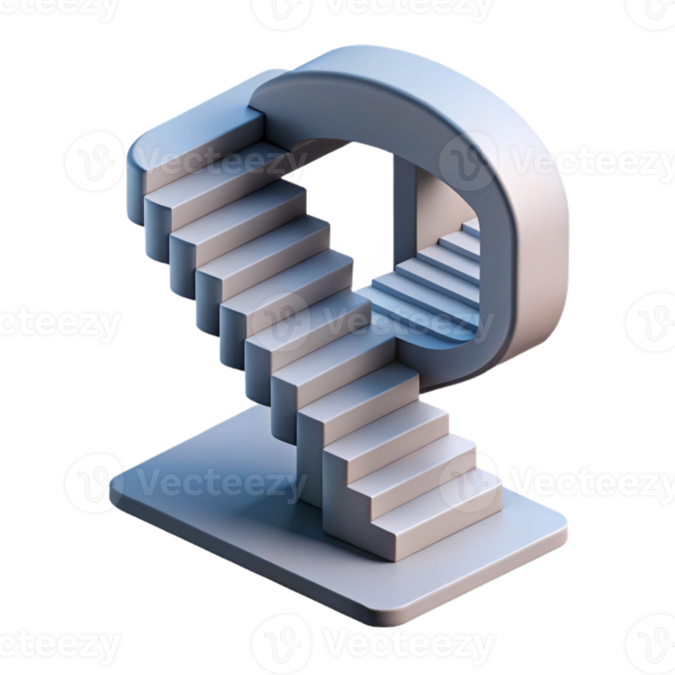 elegant abstract elegant rustic An impossible staircase spiraling upwards, Escher-esque, sharp shadows, surreal, professional professional png