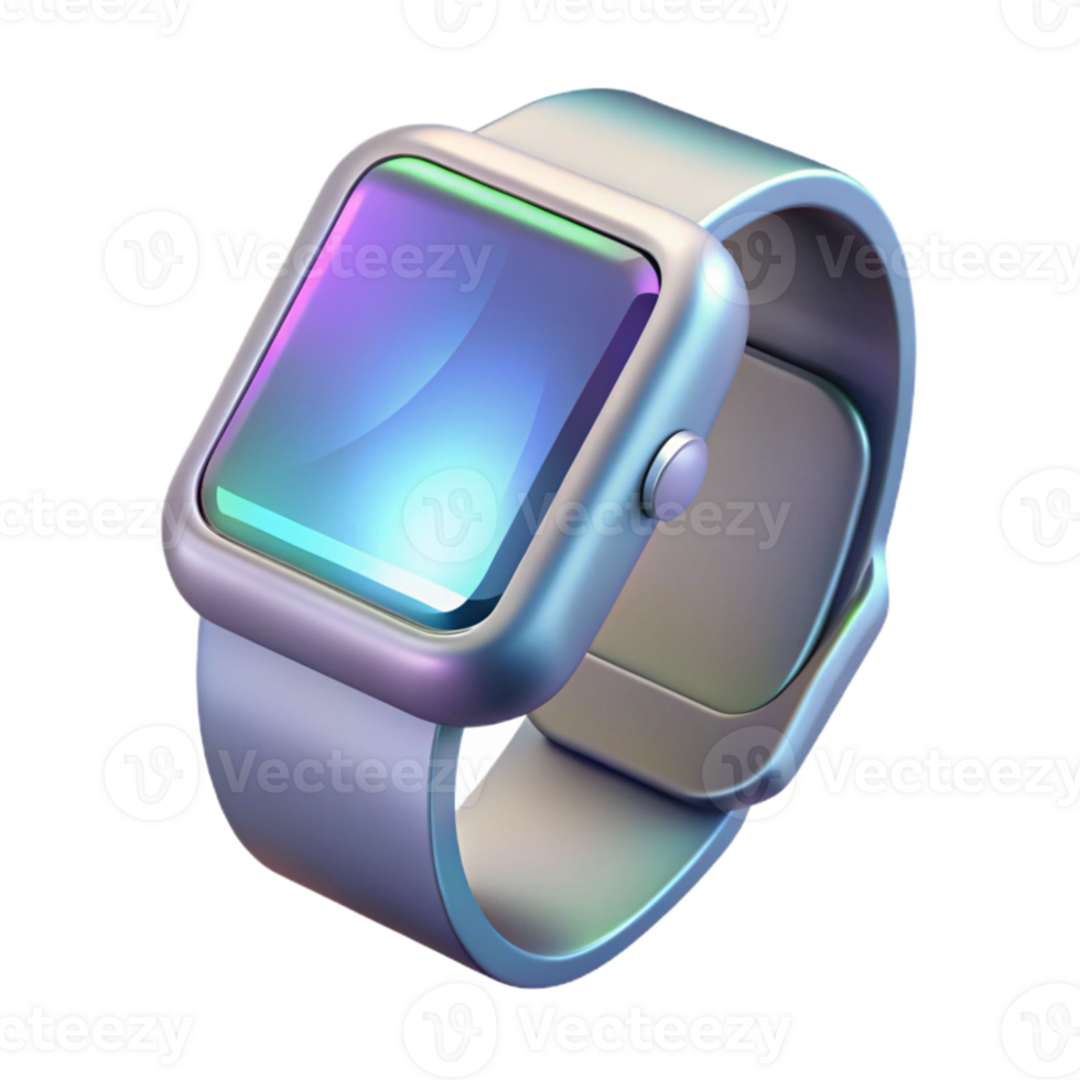 impressive minimalist stunning vintage A single, sleek silver smartwatch displaying a complex holographic interface, lit by a single beam of white light, minimalist style professional detailed png