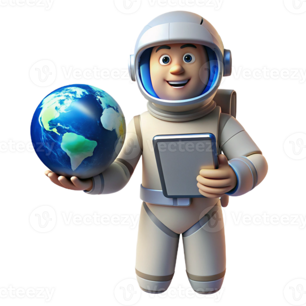 beautiful modern magnificent classic A lone astronaut holding a transparent tablet displaying the Earth, illuminated by the bright white light of a nearby nebula, photorealistic style professional... png