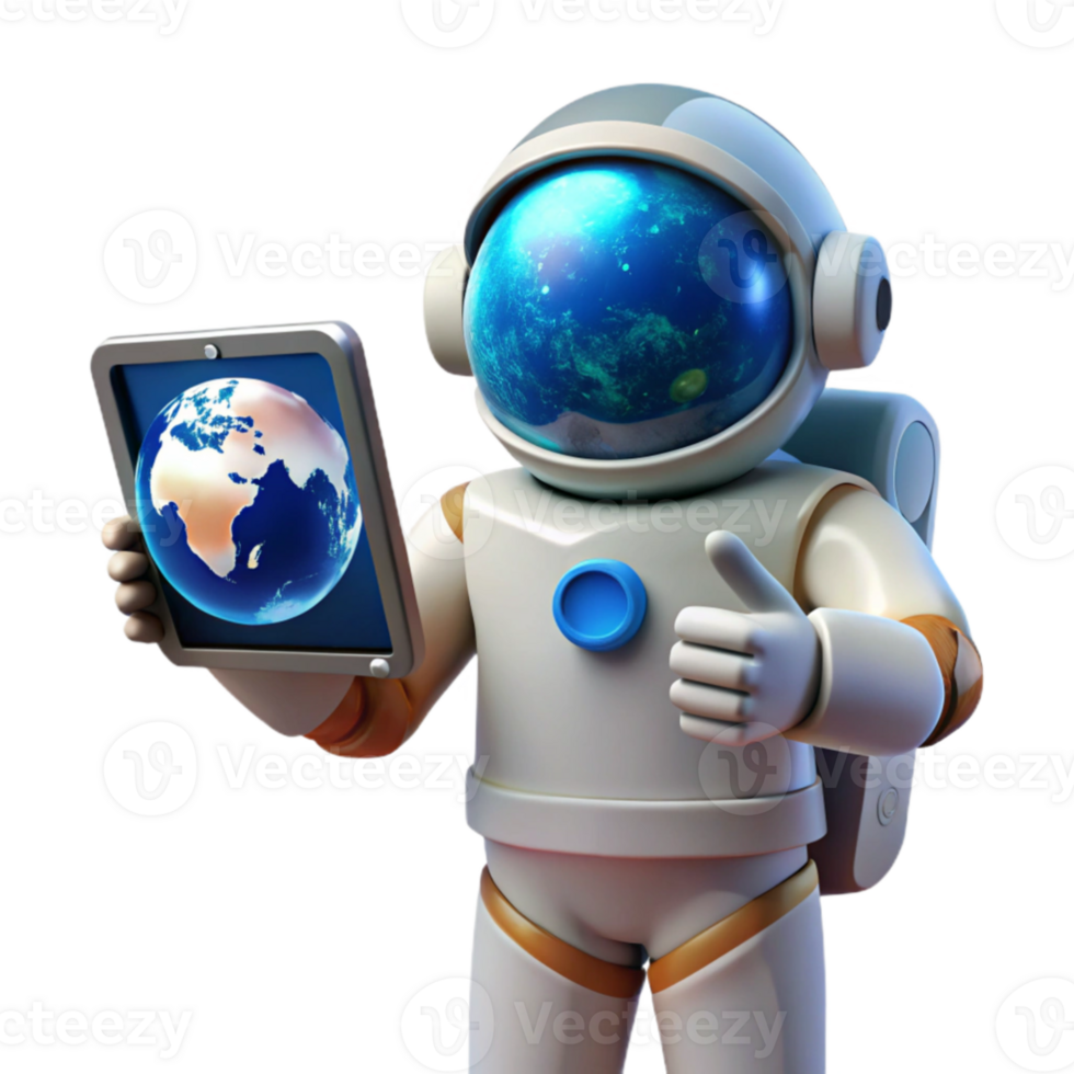 serene creative impressive classic A lone astronaut holding a transparent tablet displaying the Earth, illuminated by the bright white light of a nearby nebula, photorealistic style detailed premium png