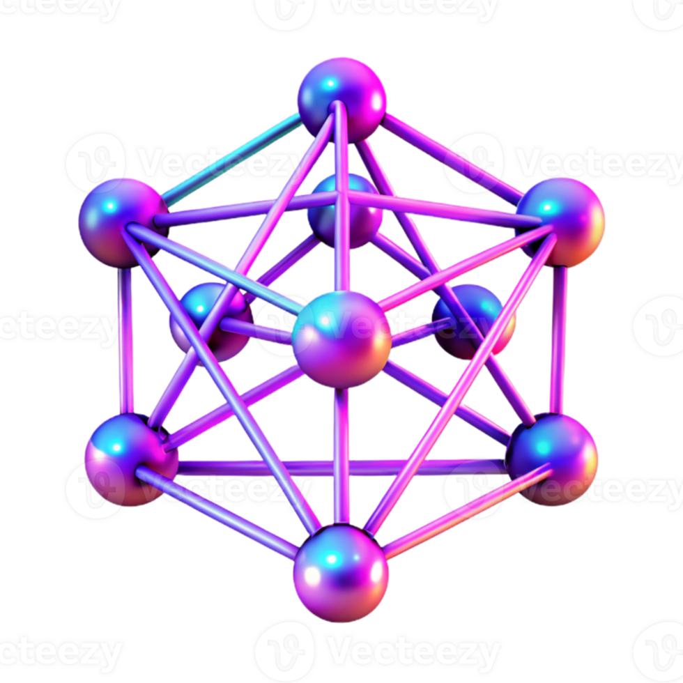 wonderful minimalist extraordinary minimalist A network of interconnected nodes pulsing with data, represented by vibrant neon lines, dark synthwave style original exclusive png