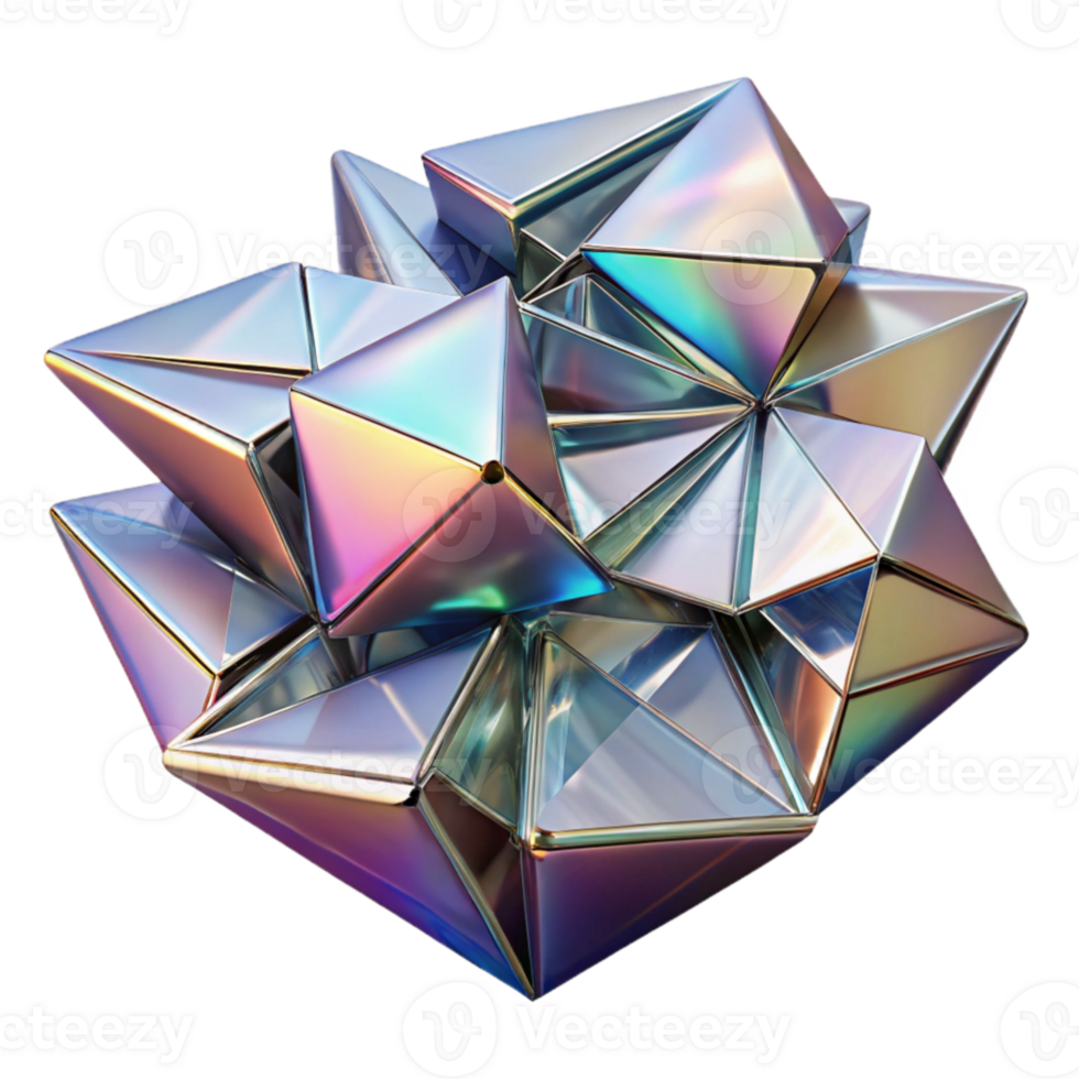 magnificent modern vibrant contemporary Fractured geometric shapes, resembling shattered glass, with a chromatic aberration effect and sharp, contrasting shadows, reminiscent of a Cubist painting... png