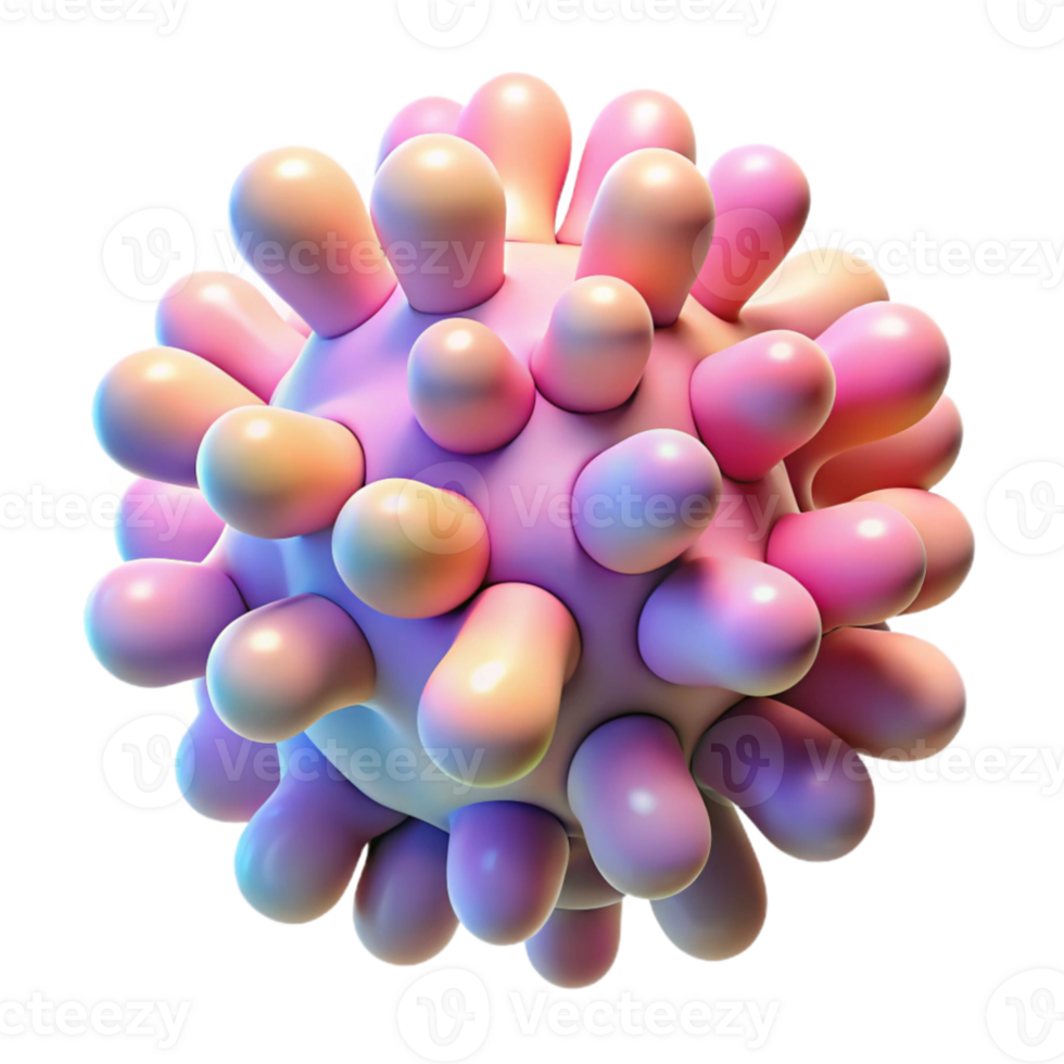 wonderful minimalist stunning modern Biomorphic forms resembling microscopic organisms, rendered in a vibrant, pastel palette with soft, diffused lighting, evoking a sense of organic growth... png