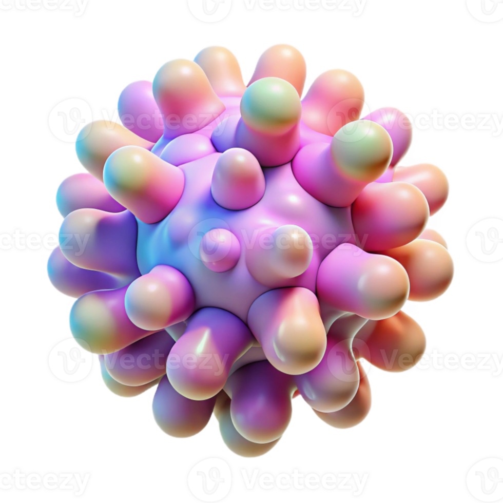 magnificent abstract wonderful classic Biomorphic forms resembling microscopic organisms, rendered in a vibrant, pastel palette with soft, diffused lighting, evoking a sense of organic growth... png