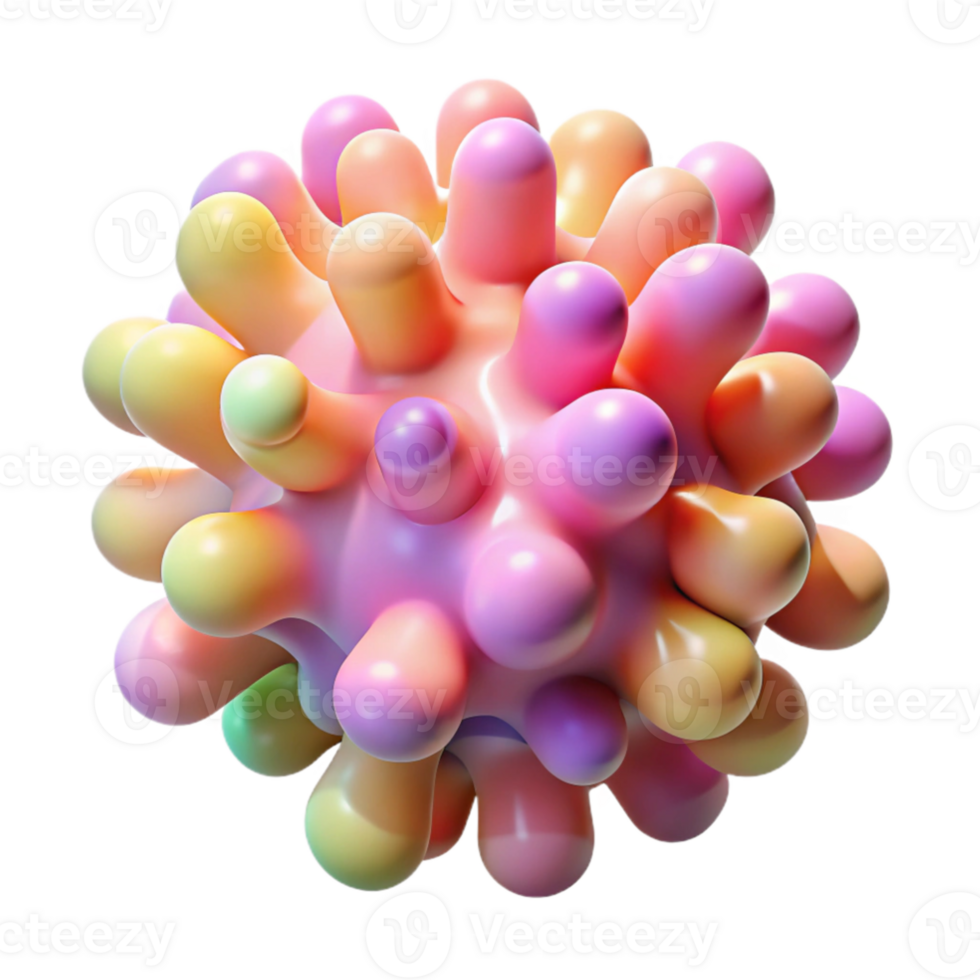 vibrant artistic extraordinary classic Biomorphic forms resembling microscopic organisms, rendered in a vibrant, pastel palette with soft, diffused lighting, evoking a sense of organic growth... png