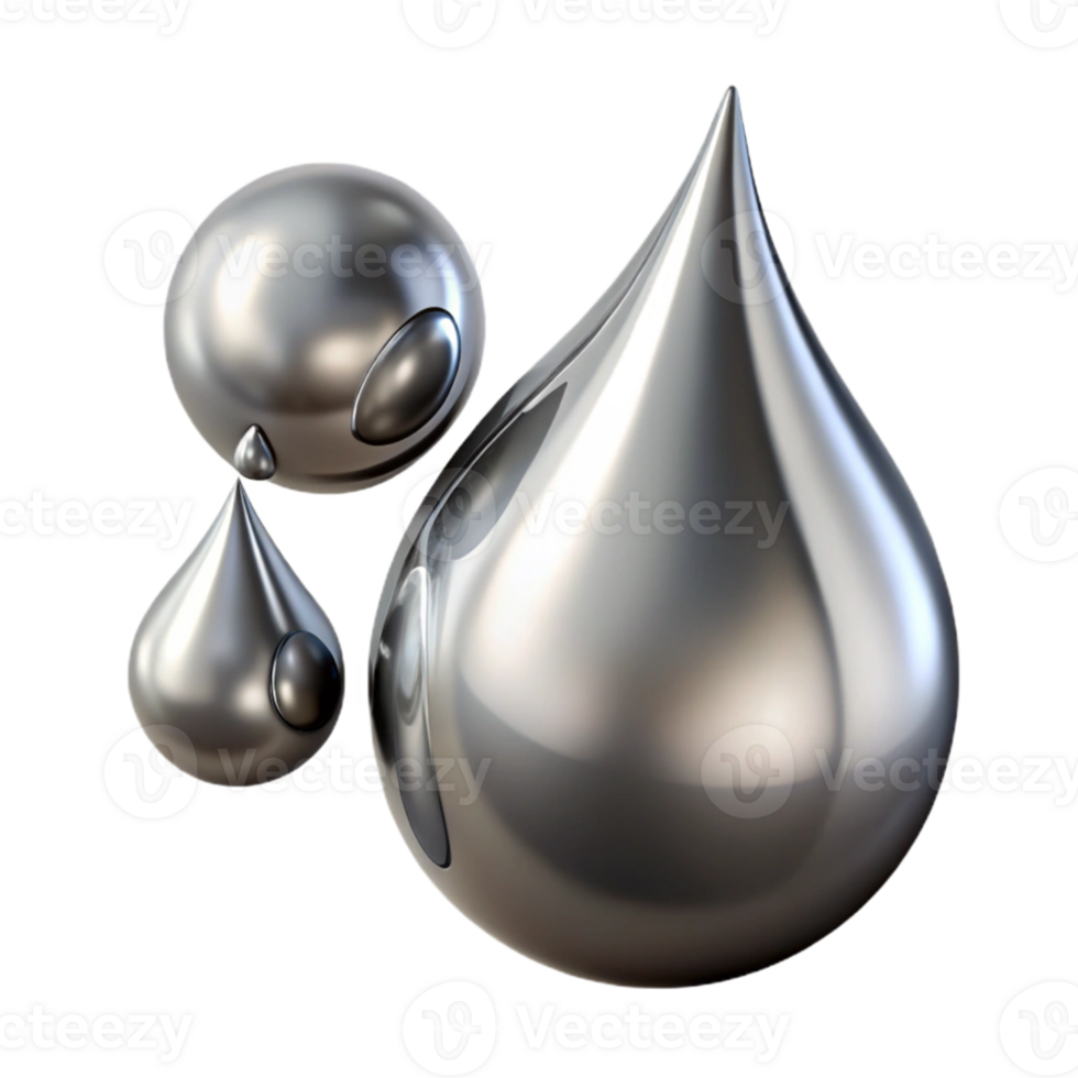 elegant artistic stunning artistic Liquid mercury droplets morphing and merging, with a reflective, metallic sheen and a dramatic, chiaroscuro lighting style original genuine png