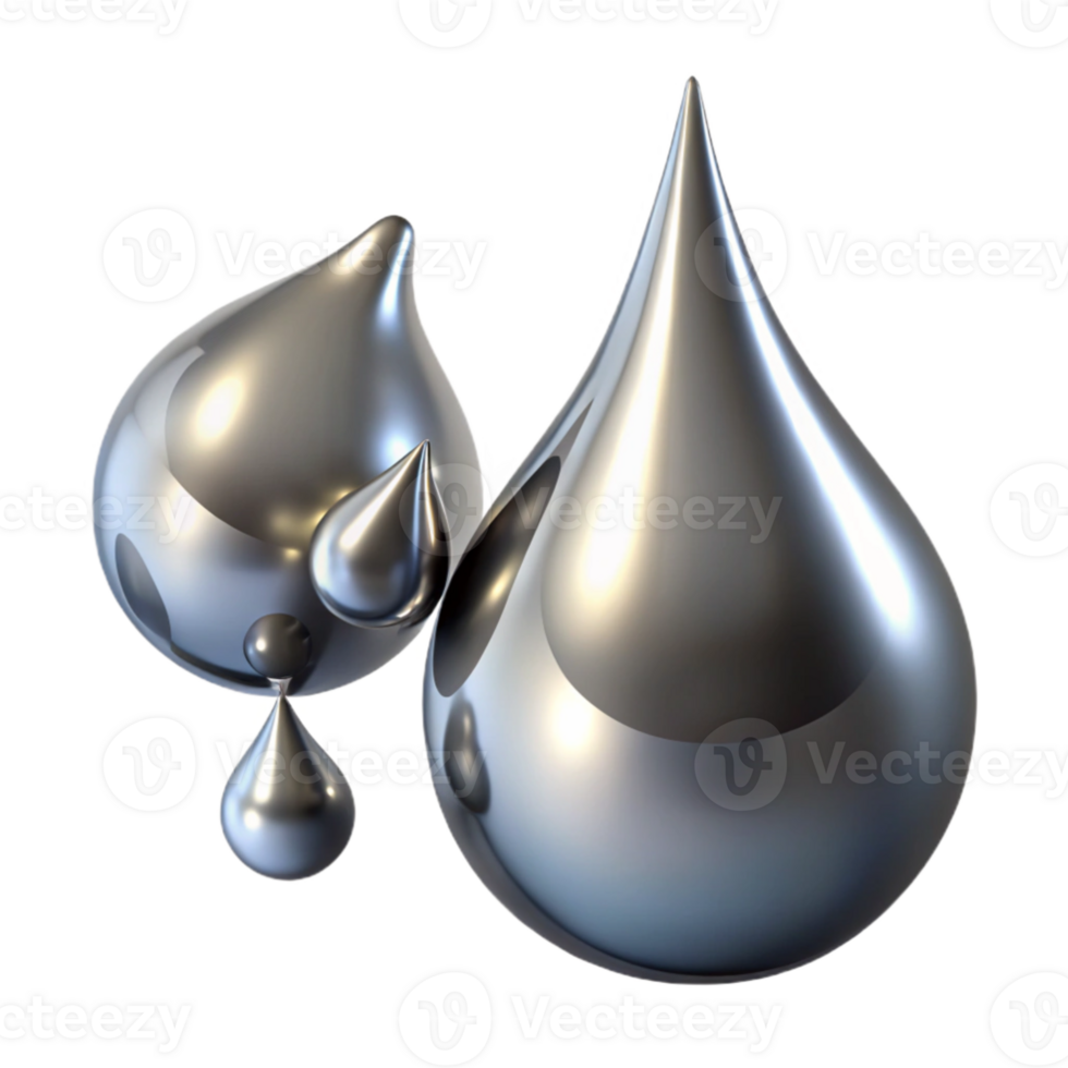 dramatic artistic extraordinary minimalist Liquid mercury droplets morphing and merging, with a reflective, metallic sheen and a dramatic, chiaroscuro lighting style exclusive original png