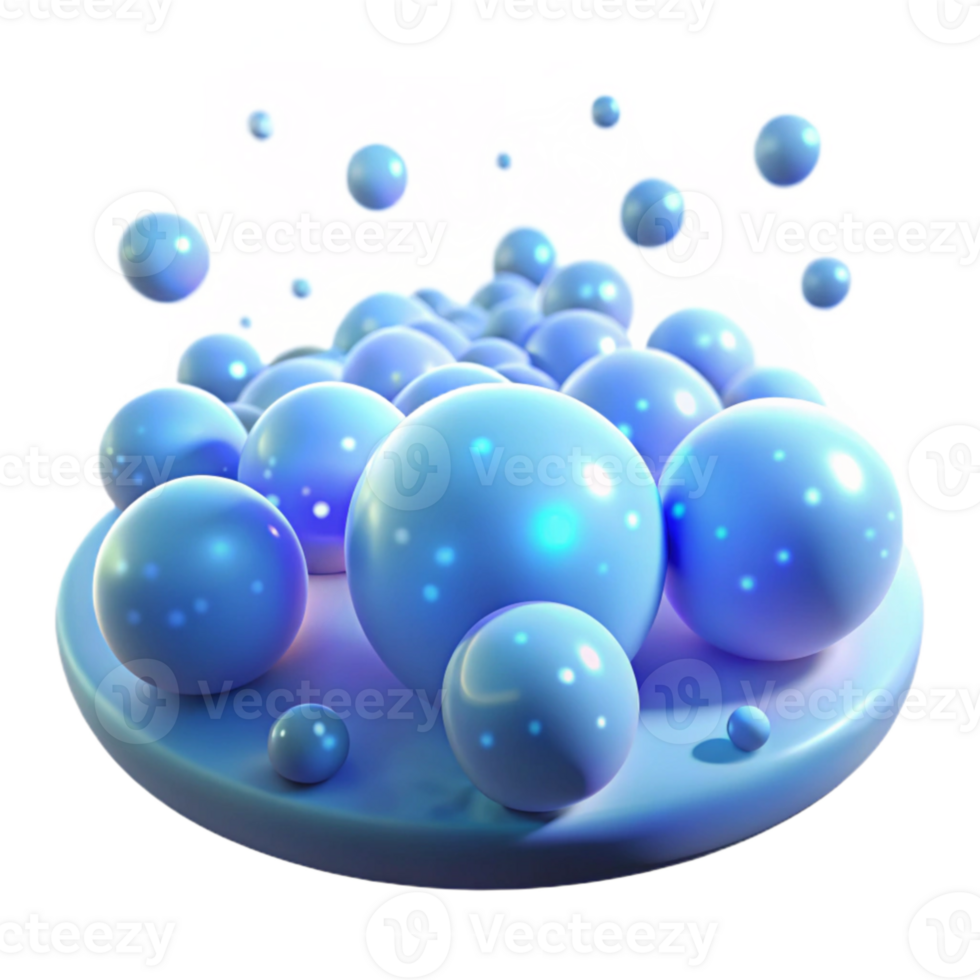 impressive abstract extraordinary artistic A field of glowing, bioluminescent particles, floating and drifting, with a cool, ethereal light and a soft, dreamlike atmosphere high resolution authentic png