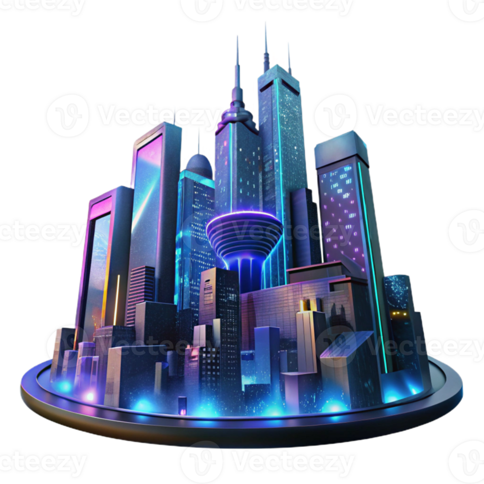 wonderful vintage beautiful vintage A futuristic city skyline at night, towering holographic advertisements shimmering in the rain, viewed from a low angle, Blade Runner 2049 style detailed 4K png