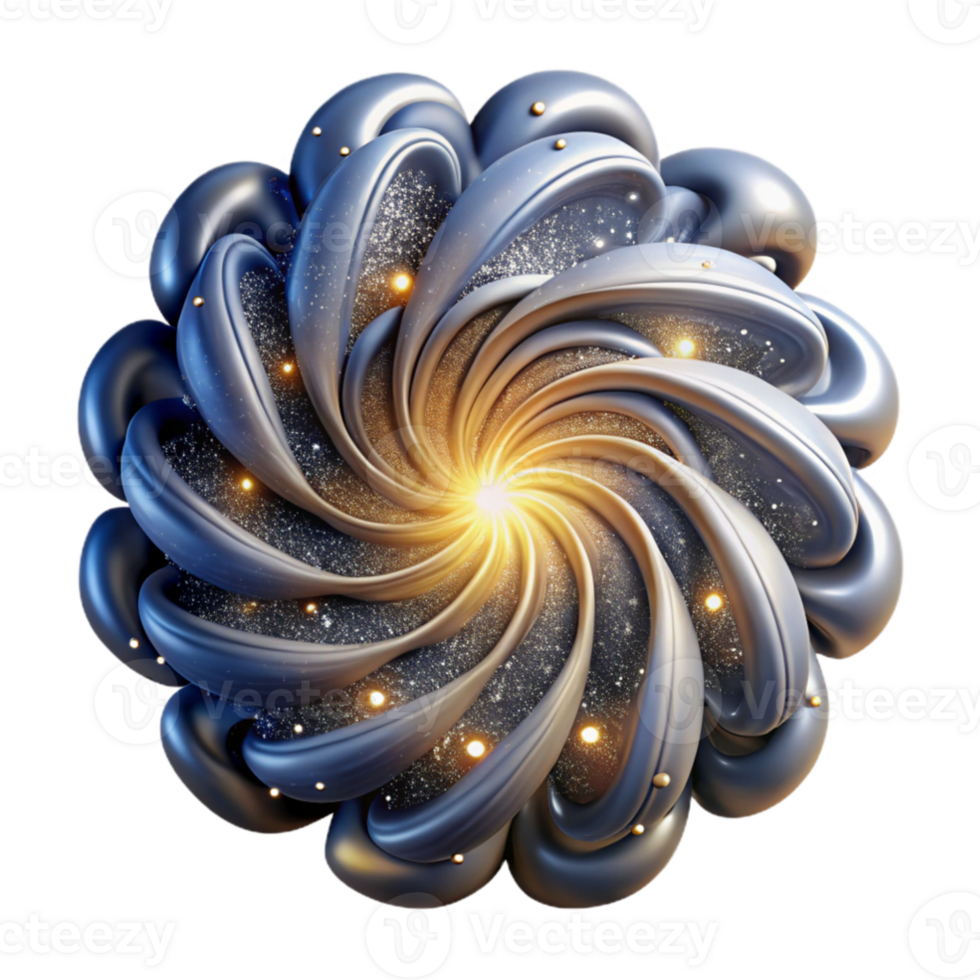 stunning creative wonderful abstract A dynamic, swirling mass of particles, resembling stardust, illuminated by a bright, celestial light source high quality genuine png
