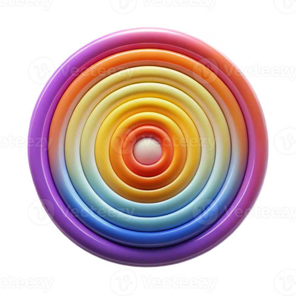 vibrant artistic elegant abstract A series of concentric circles, radiating outwards in a pulsating rhythm, rendered in a gradient of vibrant, spectral colors professional professional png