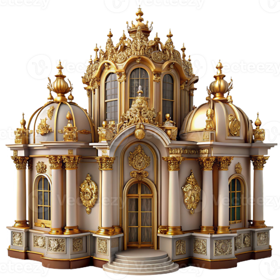 vibrant traditional vibrant contemporary An ornate Baroque palace, gold leaf details, intricate carvings, dramatic chiaroscuro lighting, opulent, grand, dramatic high resolution high quality png
