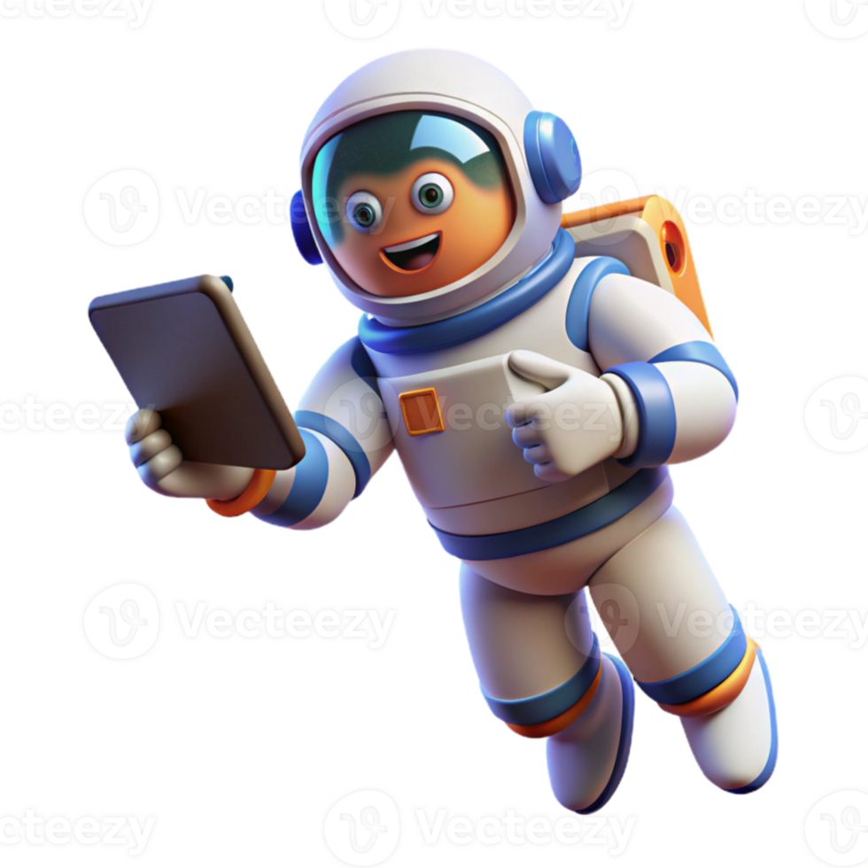 vibrant modern extraordinary traditional A lone astronaut floating in space, holding a futuristic tablet displaying complex data, dramatic backlighting, realistic style authentic authentic png