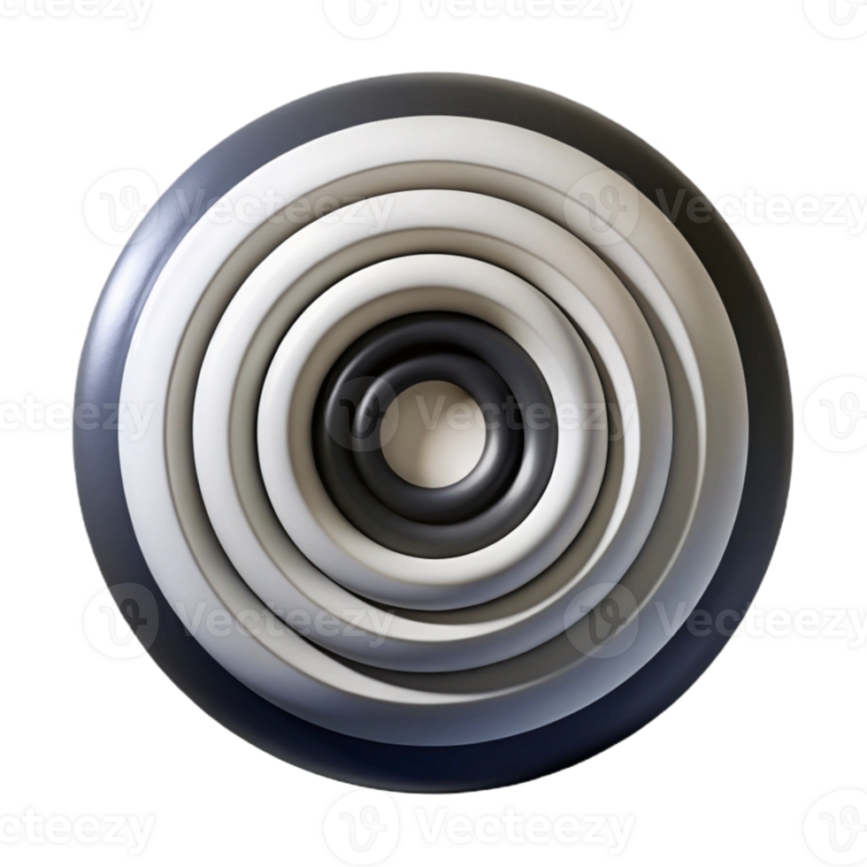 extraordinary creative extraordinary modern A series of concentric circles in contrasting shades of black and white, illuminated by a stark, high-contrast light, rendered in a bold, Op Art style... png