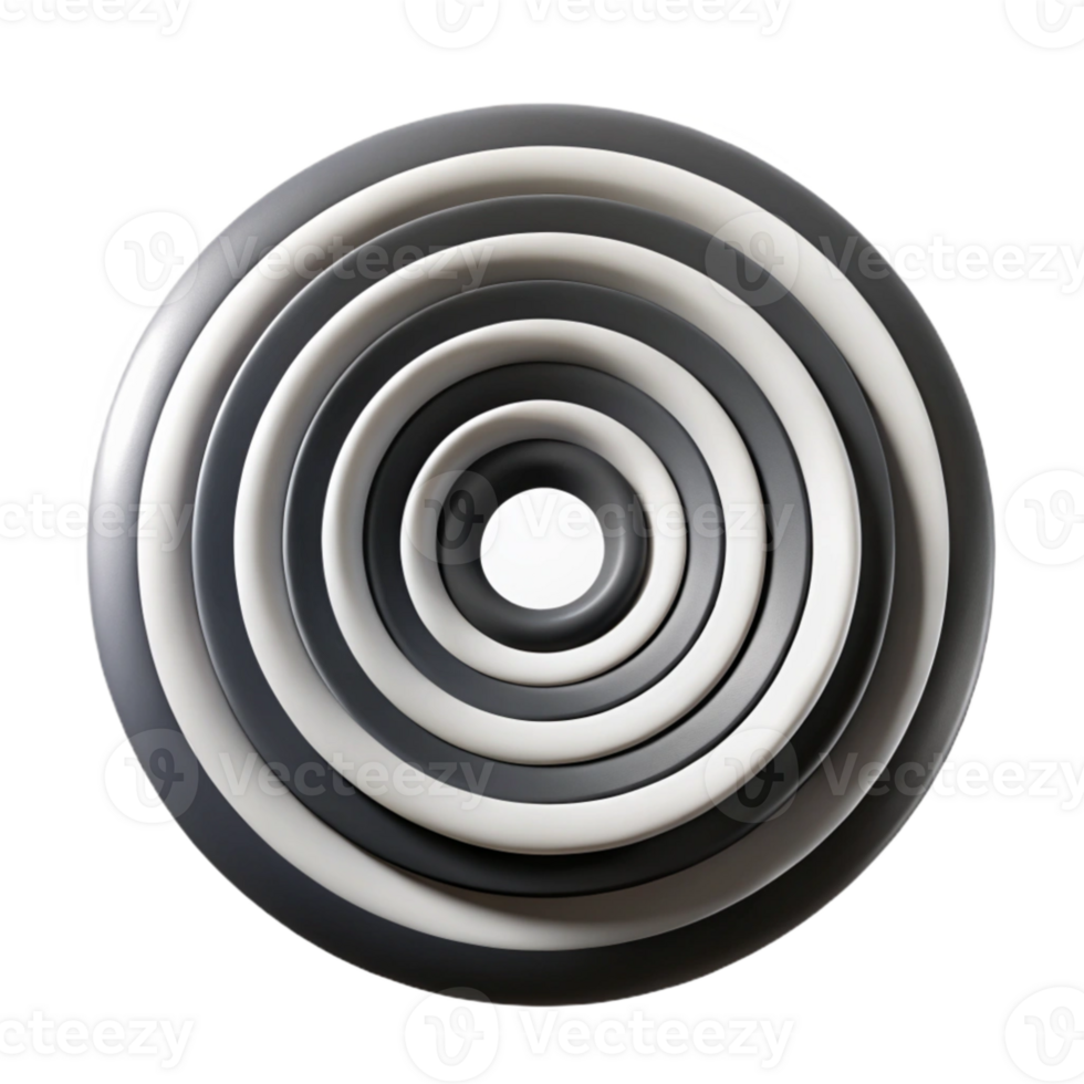 impressive minimalist stunning artistic A series of concentric circles in contrasting shades of black and white, illuminated by a stark, high-contrast light, rendered in a bold, Op Art style... png