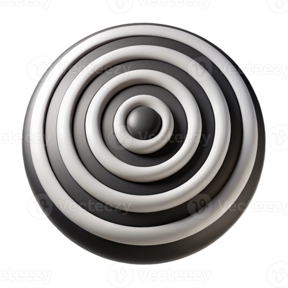 magnificent traditional vibrant abstract A series of concentric circles in contrasting shades of black and white, illuminated by a stark, high-contrast light, rendered in a bold, Op Art style... png