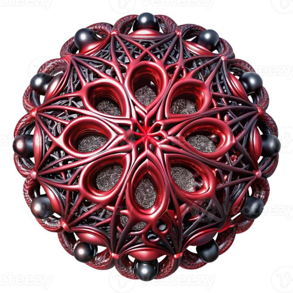 wonderful rustic dramatic creative A network of intricate, lace-like patterns in deep crimson and black, illuminated by a dim, ethereal light, presented in a dark, gothic style authentic professional png
