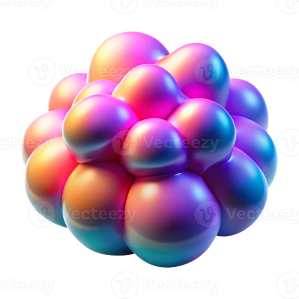 serene modern beautiful modern A field of pulsating, amorphous blobs in vibrant, candy-colored hues, illuminated by a soft, diffuse light. Psychedelic art style 4K high quality png