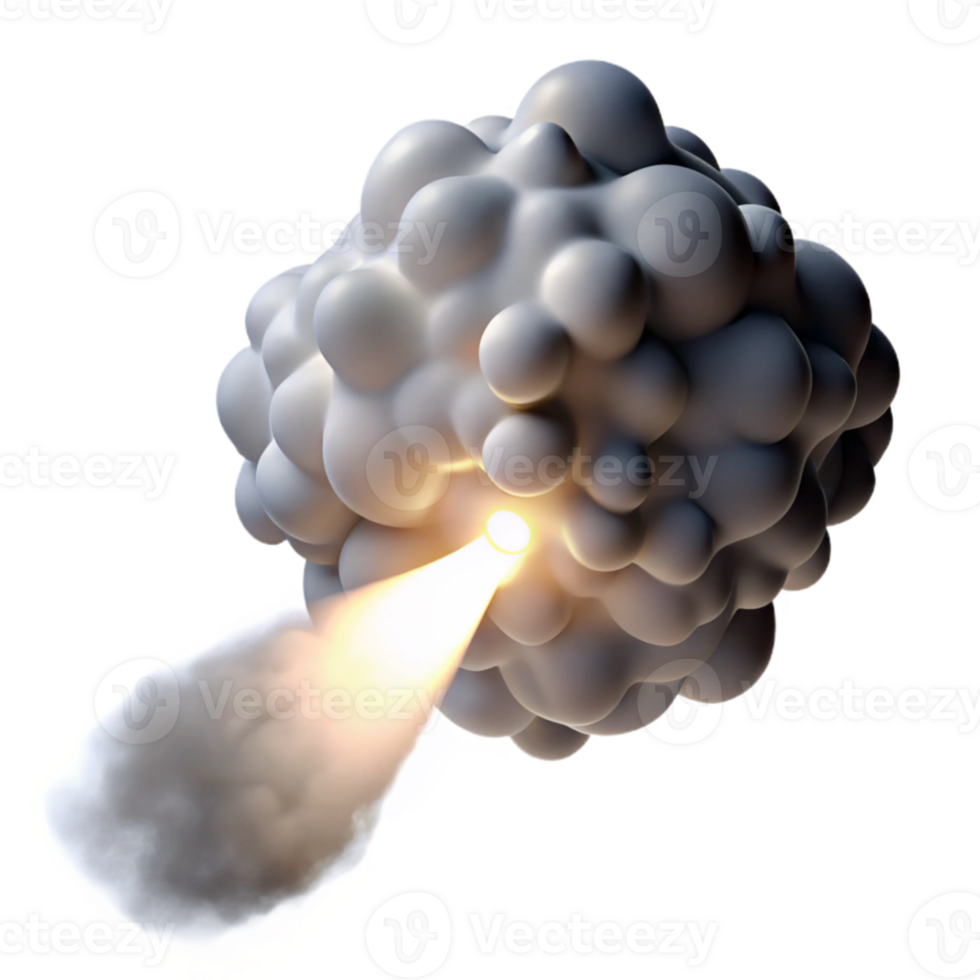 vibrant contemporary wonderful contemporary A swirling mass of smoke and dust, illuminated by a single, spotlight-like beam of white light. Photorealistic style high resolution authentic png