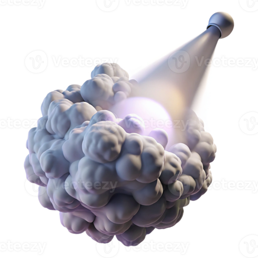 dramatic creative impressive traditional A swirling mass of smoke and dust, illuminated by a single, spotlight-like beam of white light. Photorealistic style high quality premium png