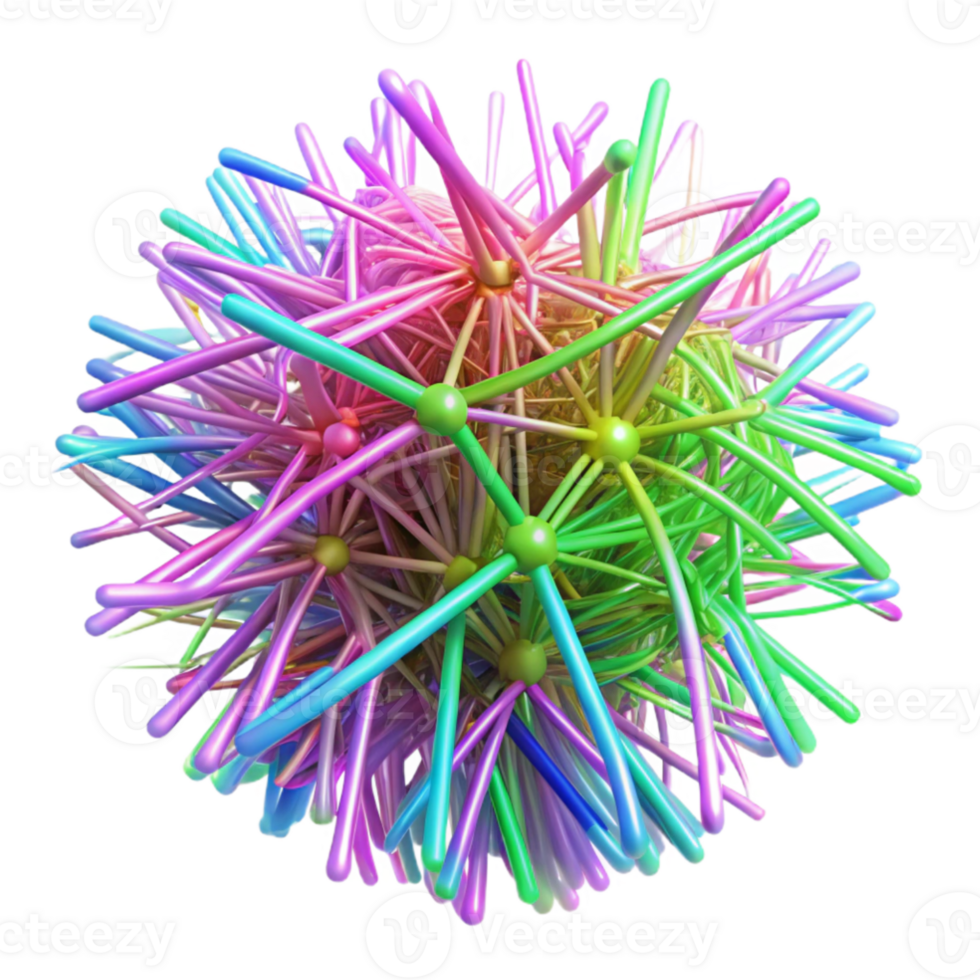 elegant rustic dramatic rustic A dense, tangled web of glowing, neon filaments, in a palette of hot pink, lime green, and electric blue, under a blacklight. Vaporwave style high resolution detailed png