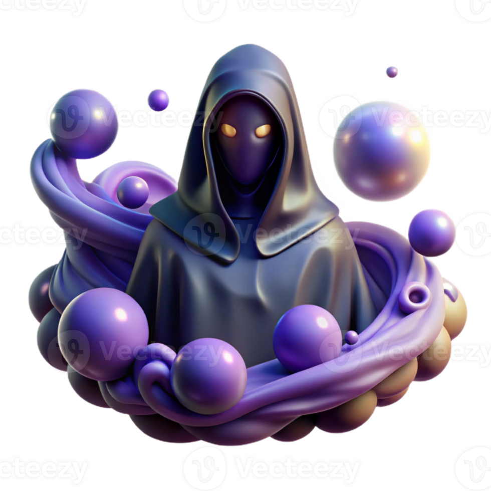 elegant abstract elegant modern A mysterious, veiled oracle surrounded by swirling nebulae and celestial bodies, cosmic lighting, surrealist style professional detailed png
