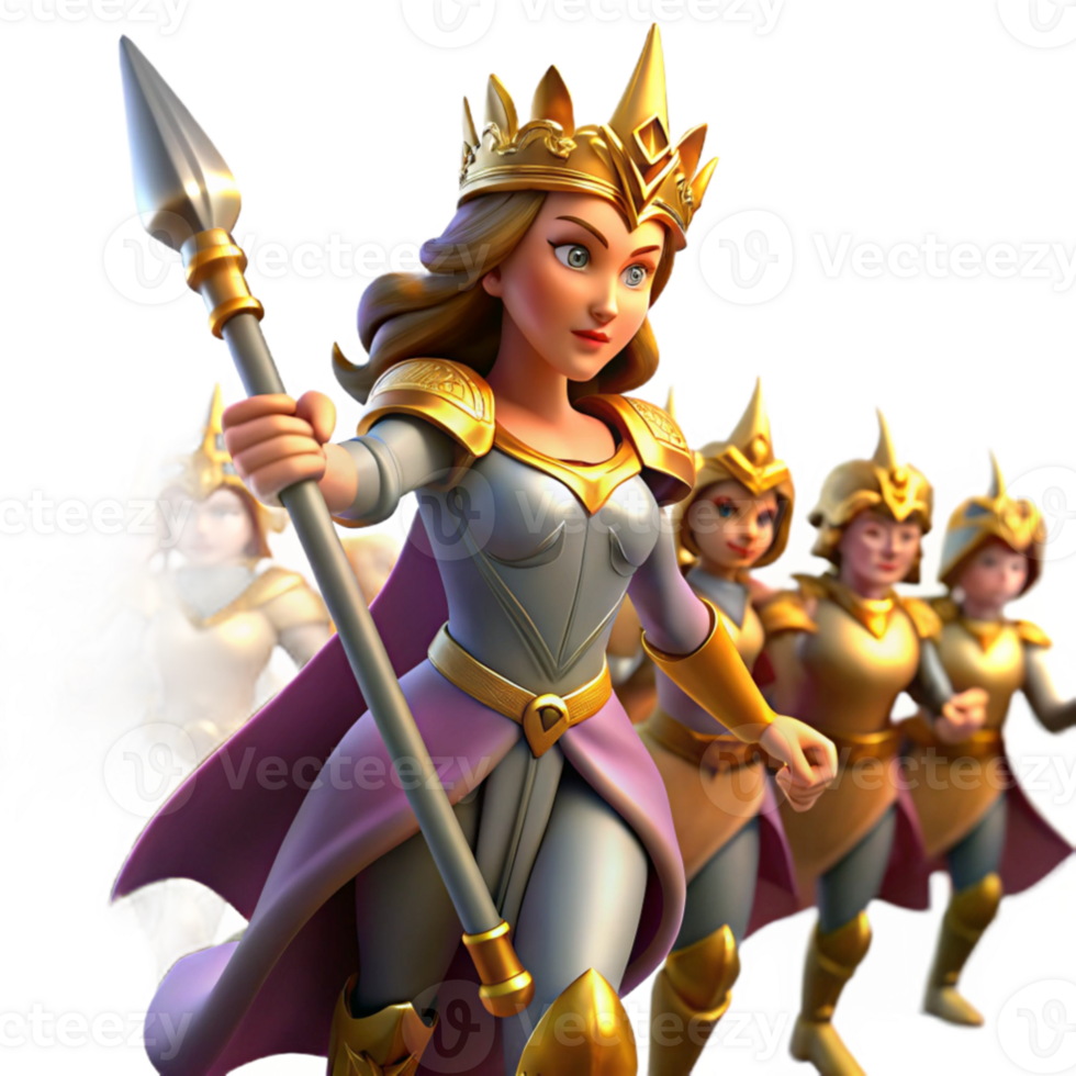 dramatic traditional extraordinary abstract A fierce warrior queen leading her army into battle, dramatic lighting and dynamic pose, comic book style professional genuine png
