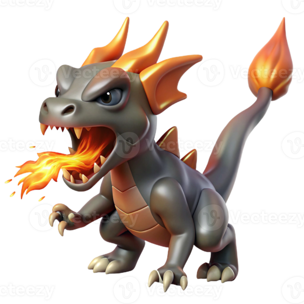magnificent vintage dramatic artistic A chimera breathing fire against a stormy sky, lightning illuminating its scales, dramatic realism style original professional png