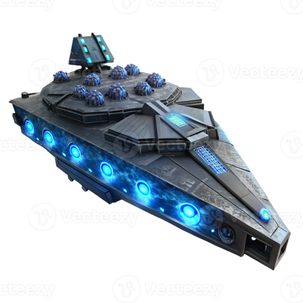 dramatic modern extraordinary modern A colossal spaceship, intricate bioluminescent panels pulsating across its hull, drifting in the inky blackness of space, cosmic horror style genuine original png