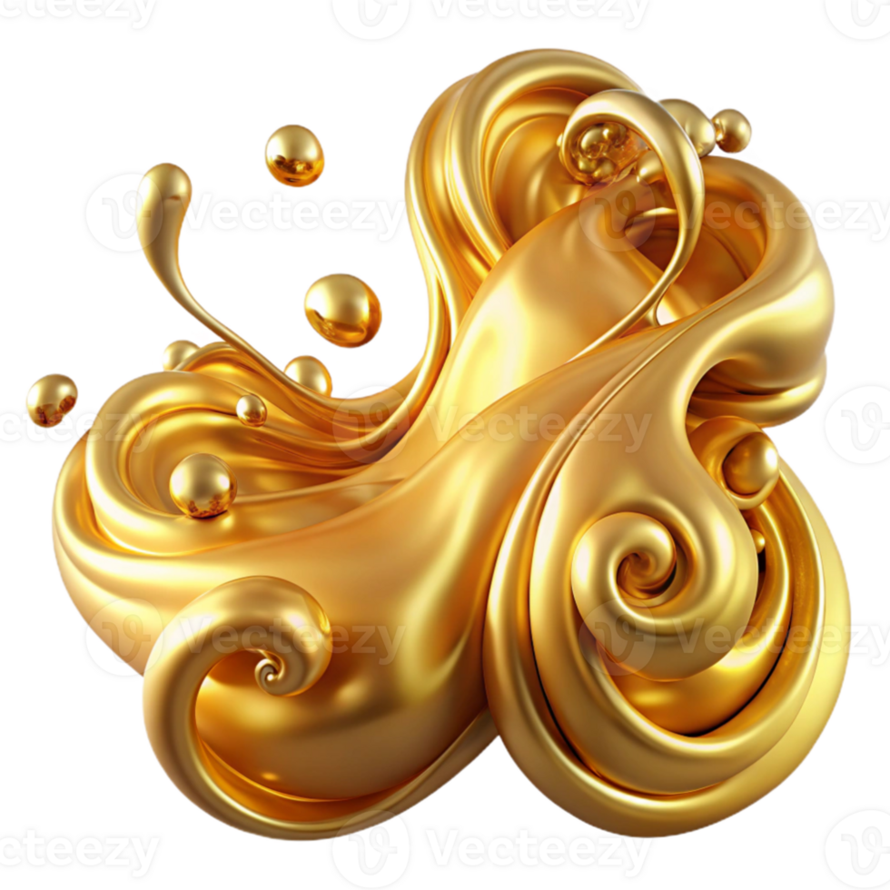 beautiful modern beautiful creative A field of flowing, liquid gold, forming intricate patterns and swirls, illuminated by a warm, golden light high resolution professional png