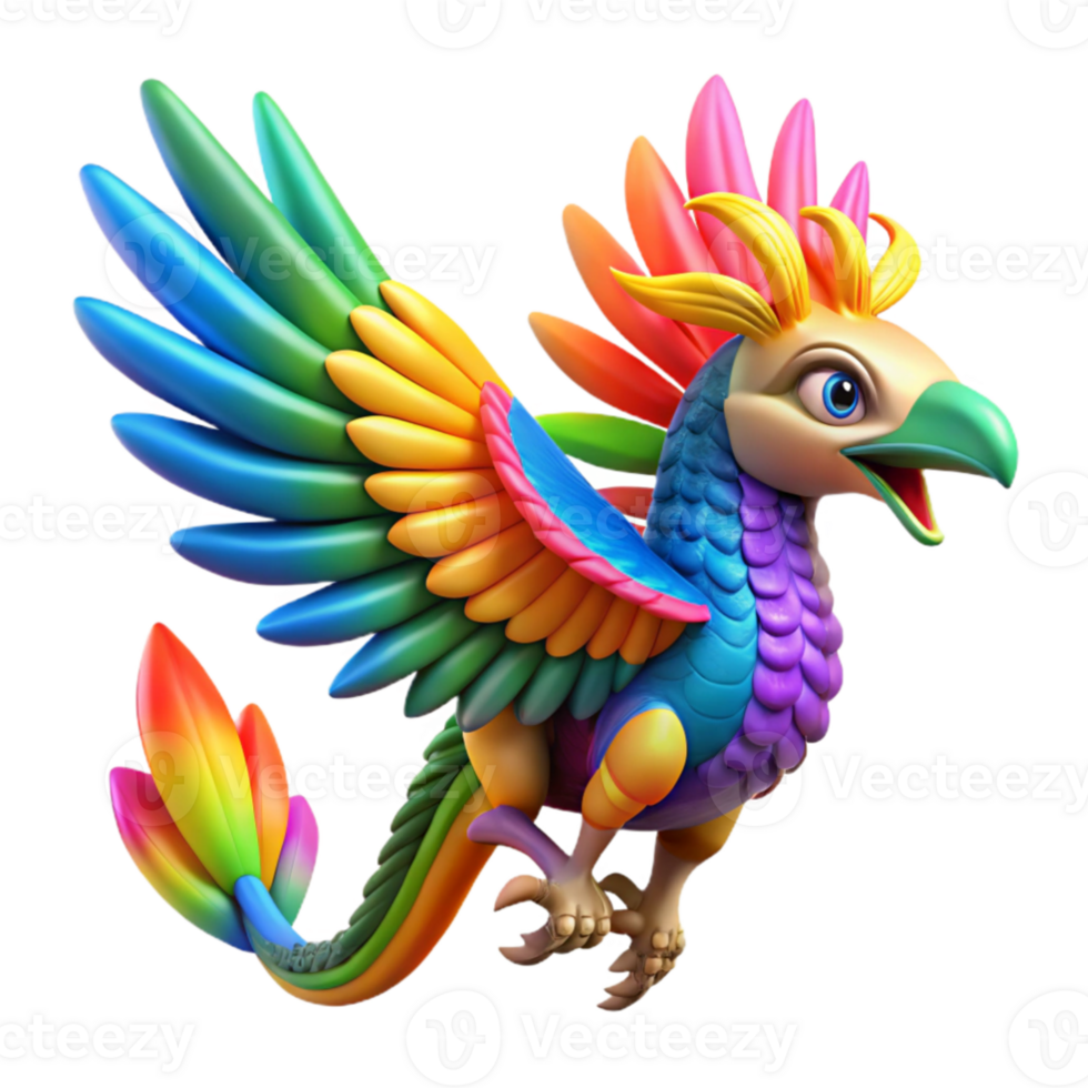 stunning rustic impressive abstract A majestic Quetzalcoatl, feathers shimmering with rainbow hues, soaring through a clear blue sky, Aztec art style high quality original png