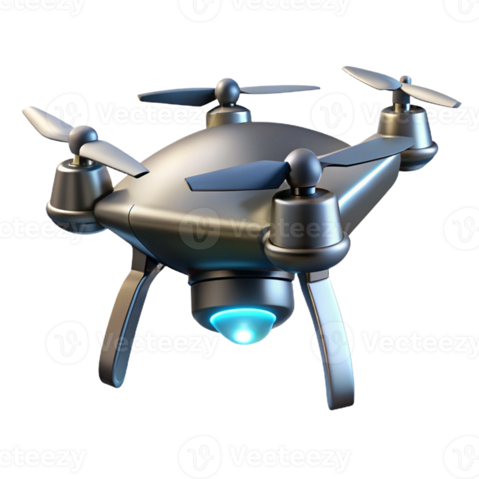 wonderful minimalist impressive modern A solitary drone hovering in the air, spotlight shining on its metallic body, futuristic design, minimalist style original 4K png